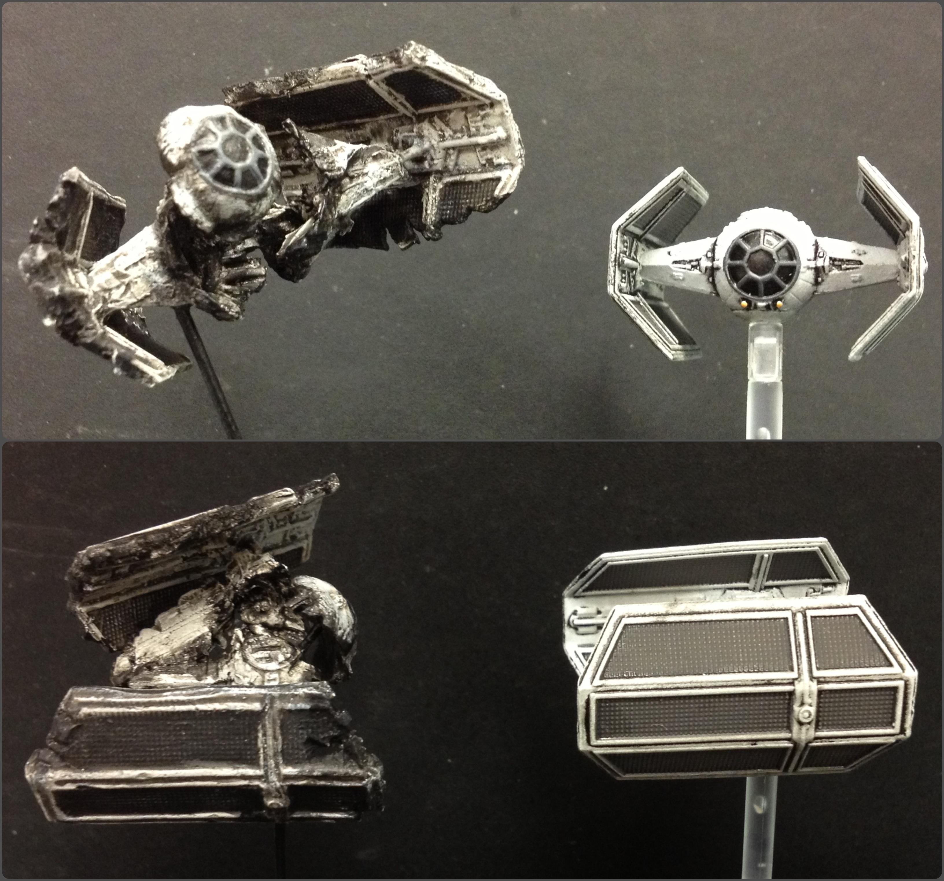 star wars die cast tie fighter